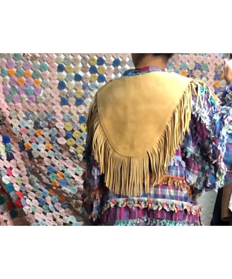 leather fringe collar
