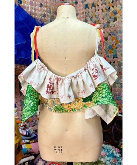 tea towel frill tops