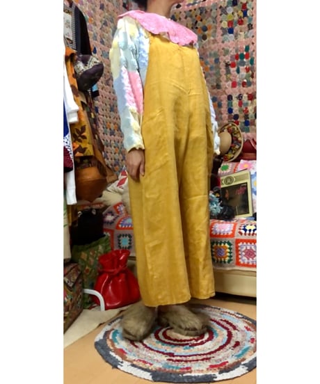 made in italy linen salopette pants