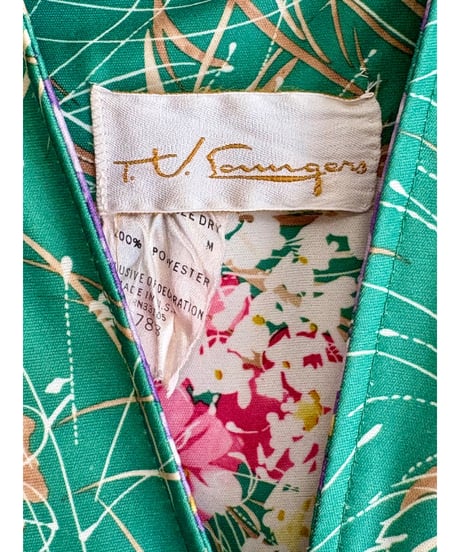 70s flower easy dress