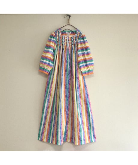 rainbow stripe dress