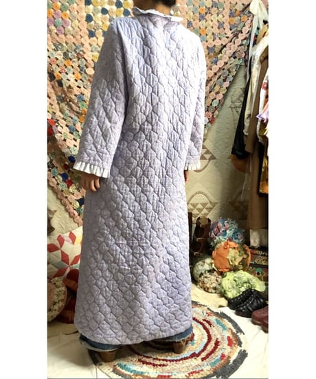 70's quilting flower dress