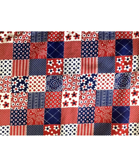 70's patchwork print one-piece
