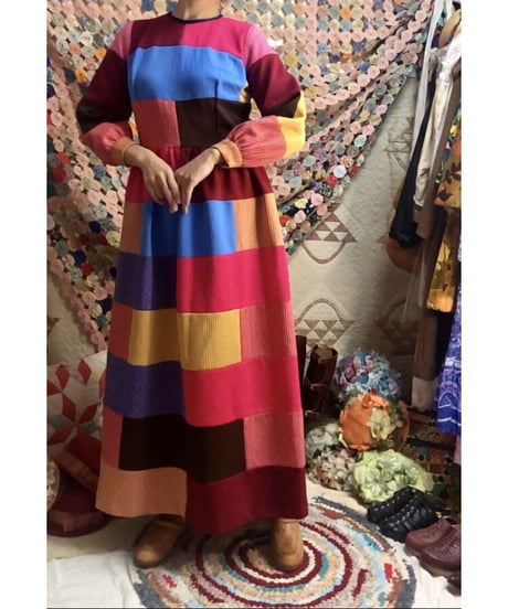 60's patchwork dress