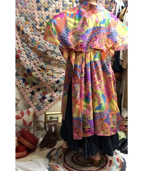 60's Joseph magnin psychedelic one-piece