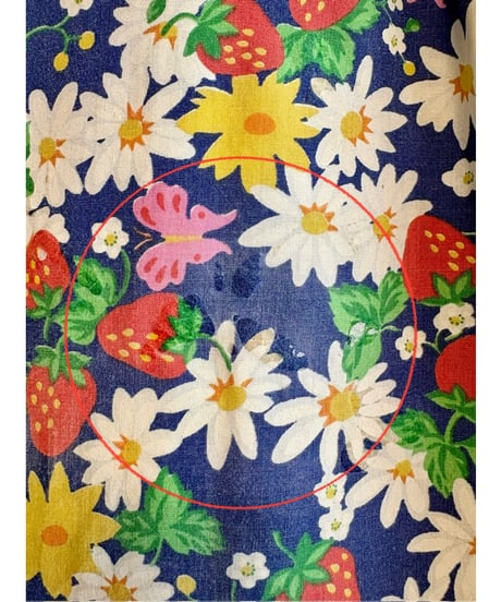 70s strawberry dress
