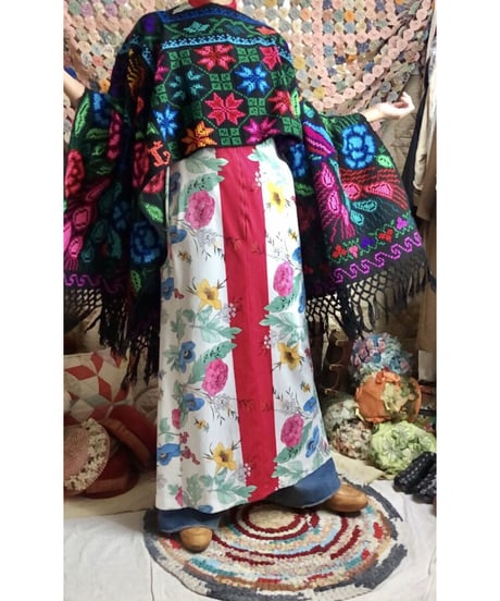 mexican peacock poncho