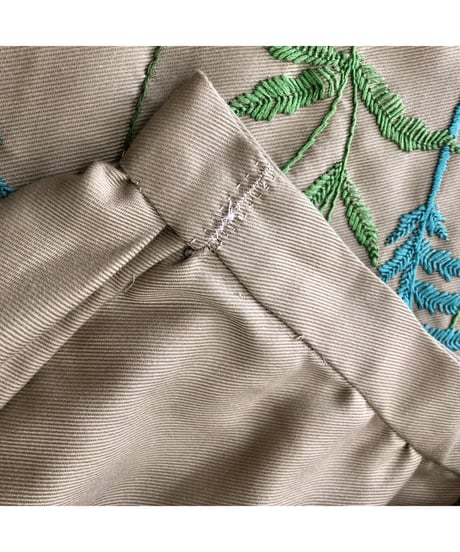 hand embroidered wrap skirt