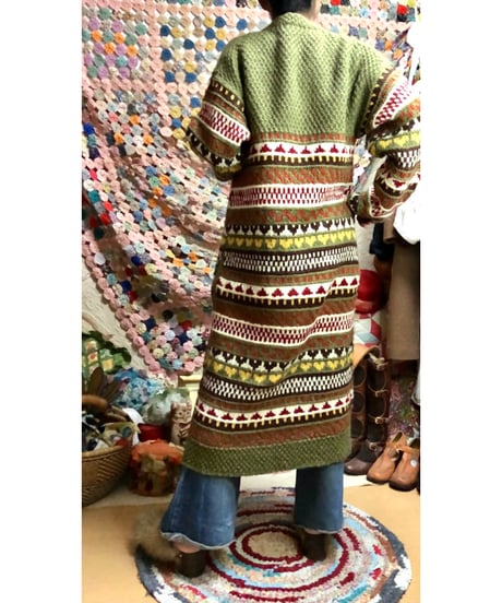 hand knit dress coat
