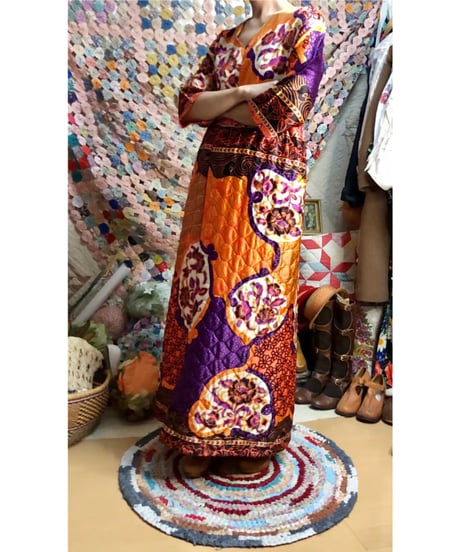 60s quilted  dress