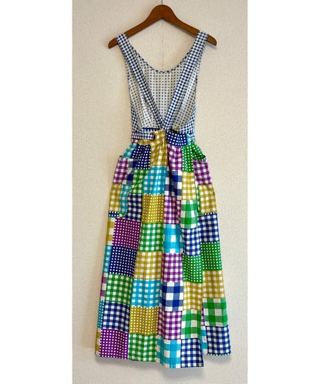 plaid apron dress