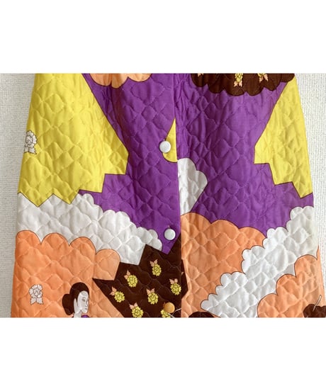 oriental print quilting skirt