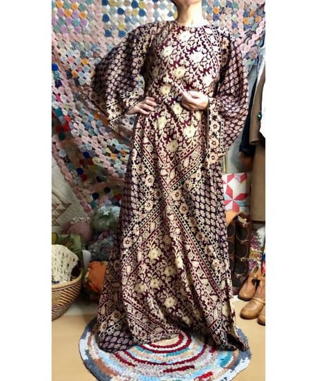 70s pakistan cotton  dress