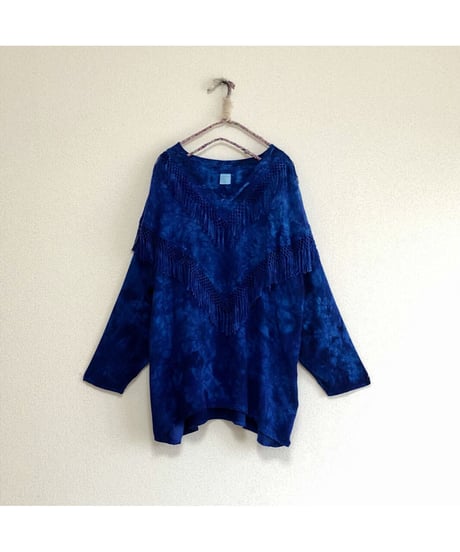 fringe tie-dye rayon tops