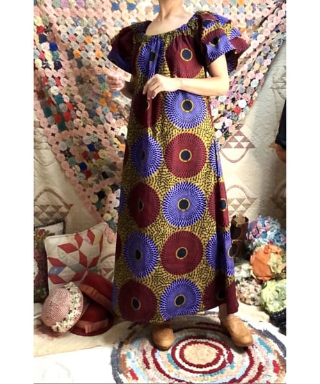 batik print dress
