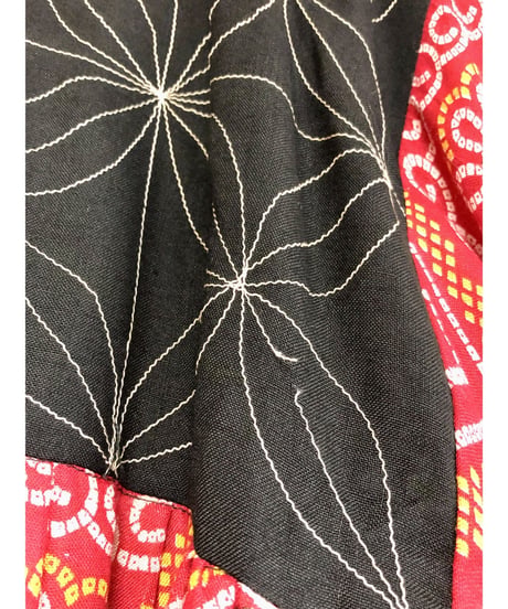 70's mirror work embroidered dress