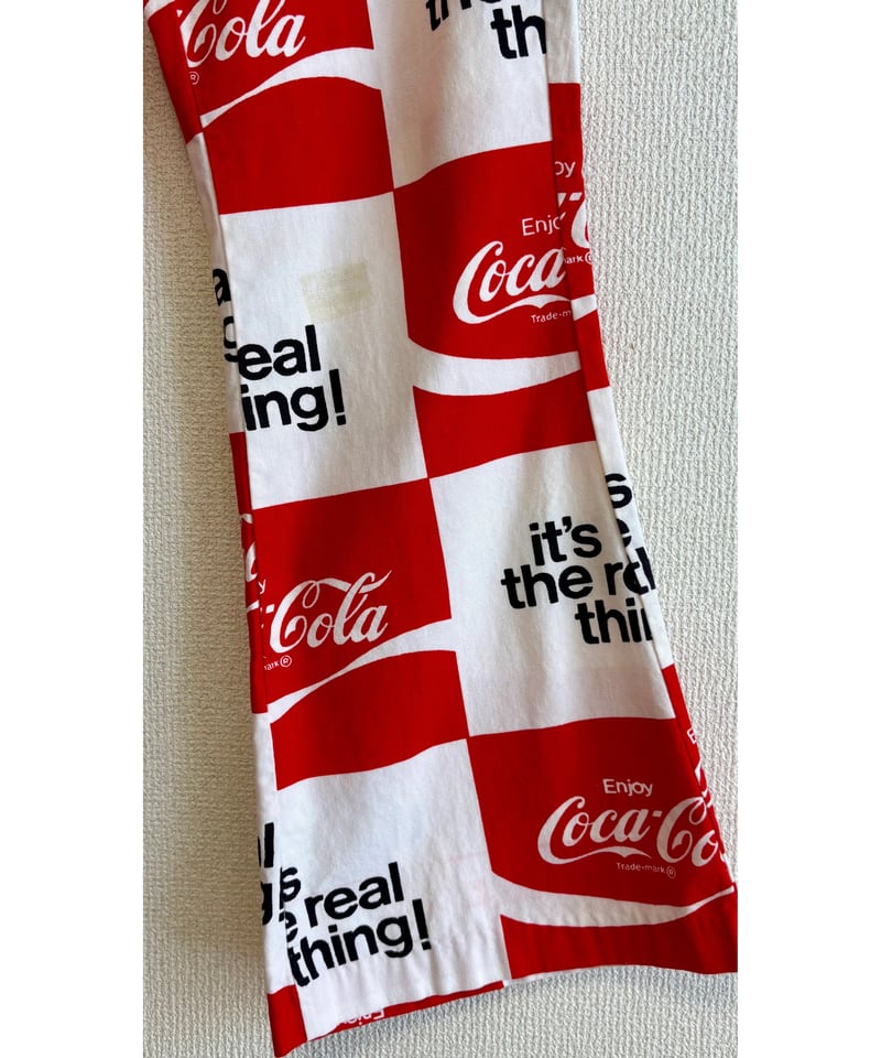 70s coca-cola print cotton pants | Quilt