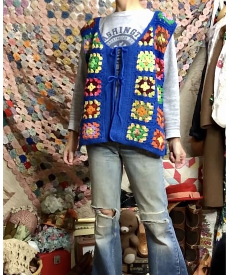 granny square vest