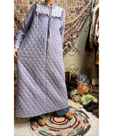 70's quilting flower dress