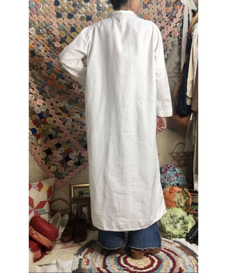 1950-60's white cotton one-piece