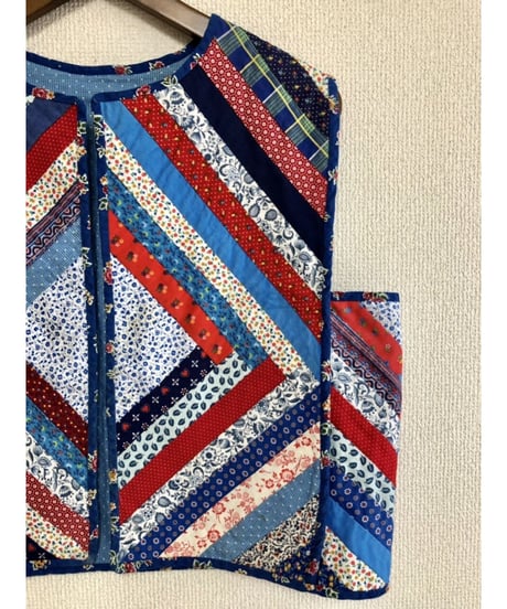 vintage patchwork vest
