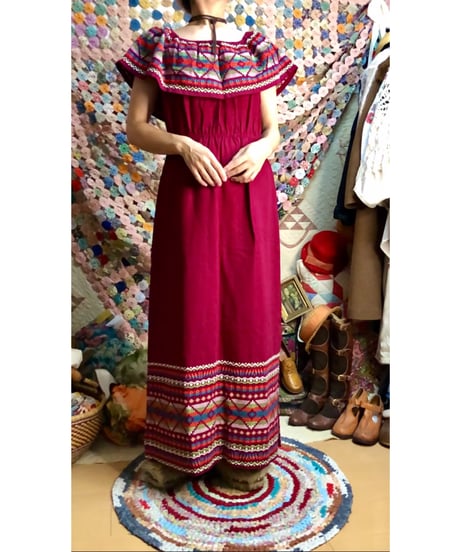 guatemala embroidered dress