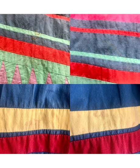 patchwork cotton skirt