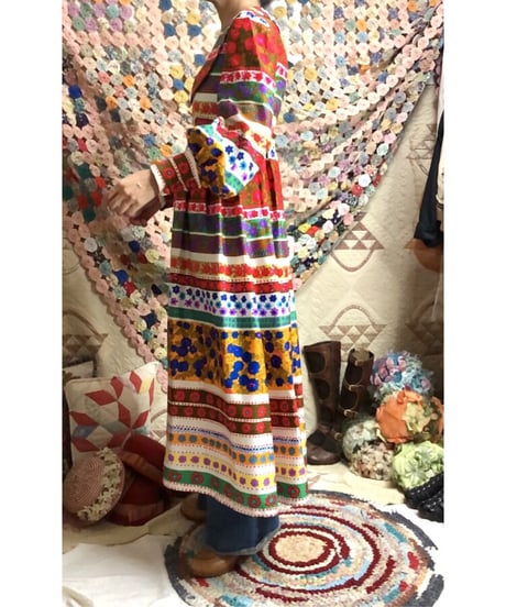 flower striped dress