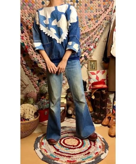 denim and quilt tops