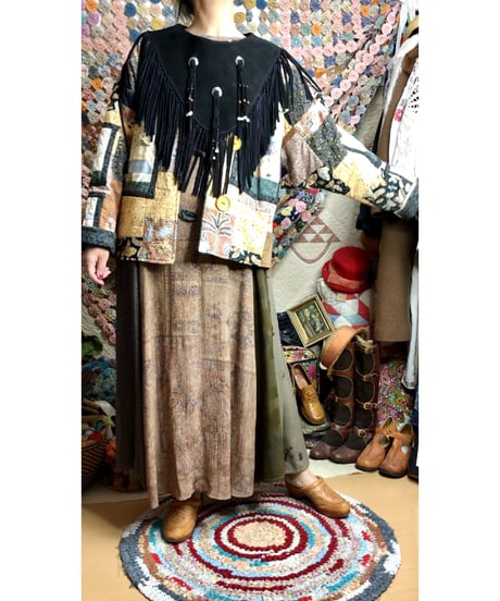 leather fringe collar