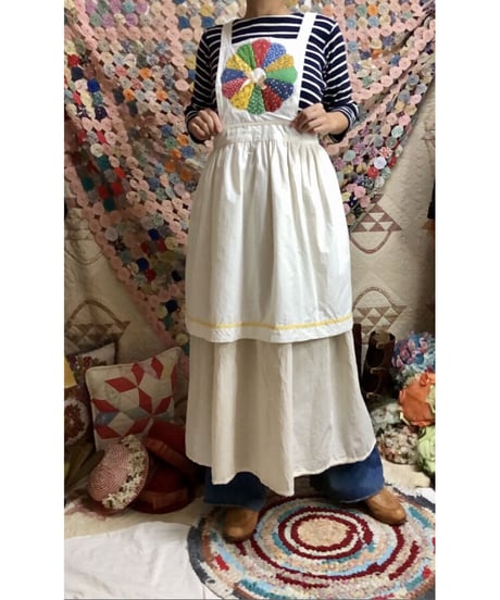 70's upcycle apron dress
