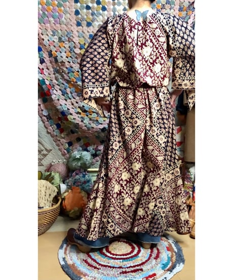70s pakistan cotton  dress