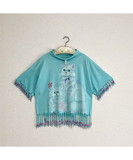cats fringe tee