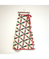 patchwork print quilting wrap skirt
