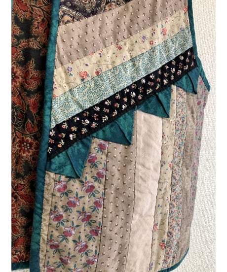 patchwork quilt vest