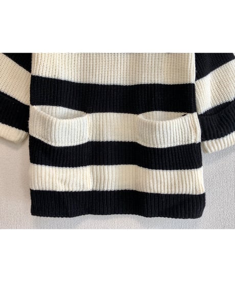 70s stripe hoodie knit