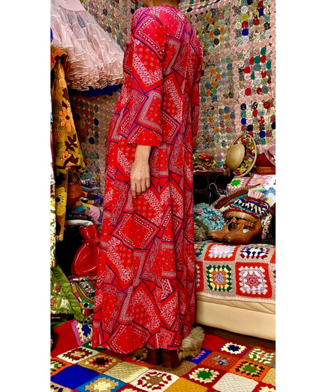 70s bandanna dress