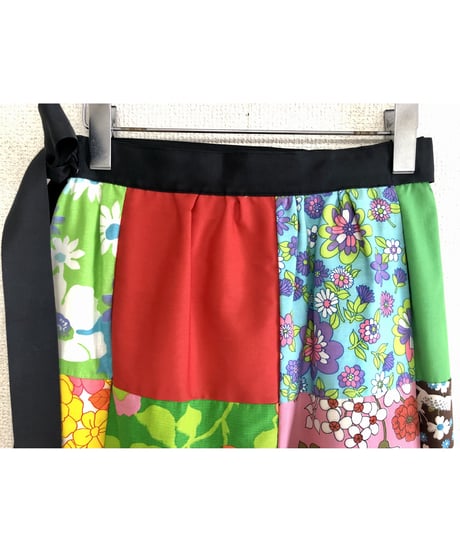 60's patchwork wrap skirt