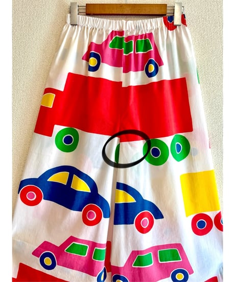 marimekko bo-boo super wide leg pants（70s fabric）A