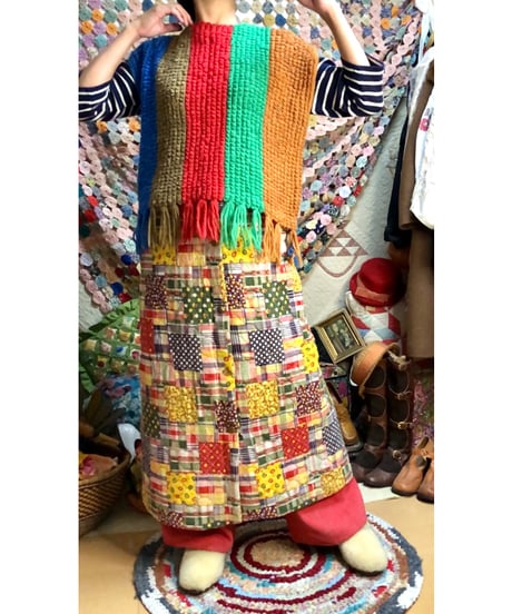 60s colorful knit vest