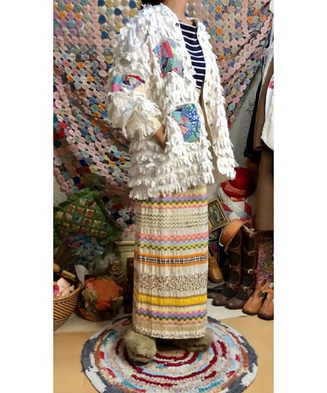 quilt patch fringe jacket