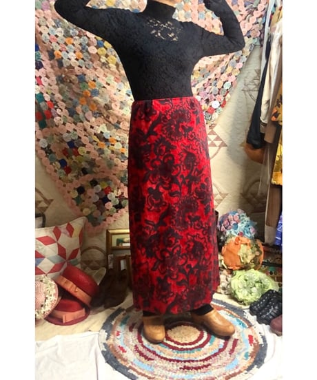60-70's tapestry skirt