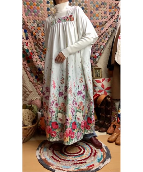 70s easy flower dress