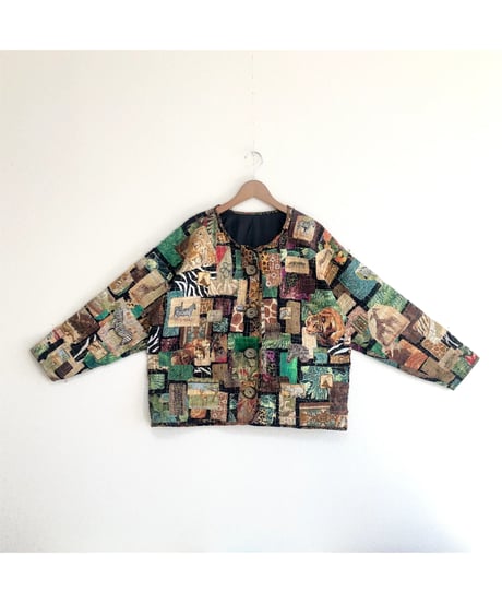 animal patch jacket