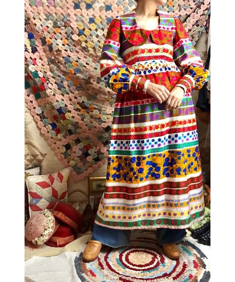 flower striped dress