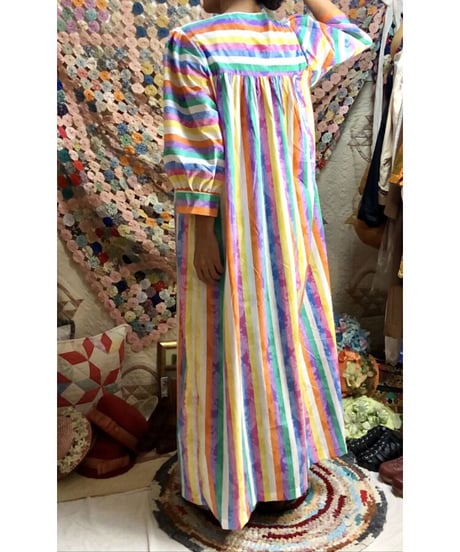 rainbow stripe dress