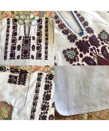 vintage croatian embroidered blouse