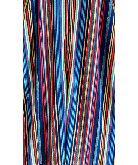 70s stripe hoodie pile dress