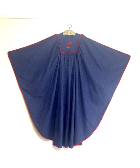 1960-70's hand embroidered kaftan one-piece