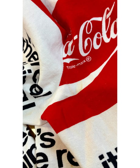 70s coca-cola print cotton pants